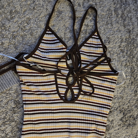 Neon & Nylon Striped dress NWT - Picture 10 of 15